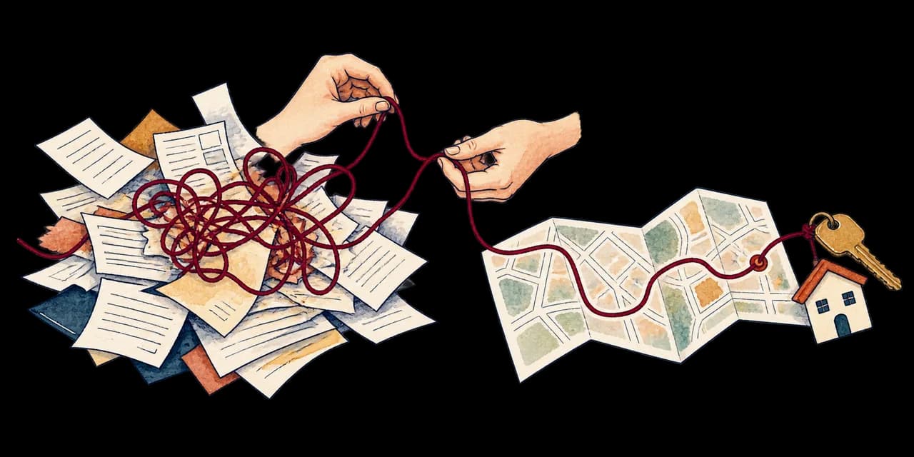 Un fil démêle les papiers et trace une route claire